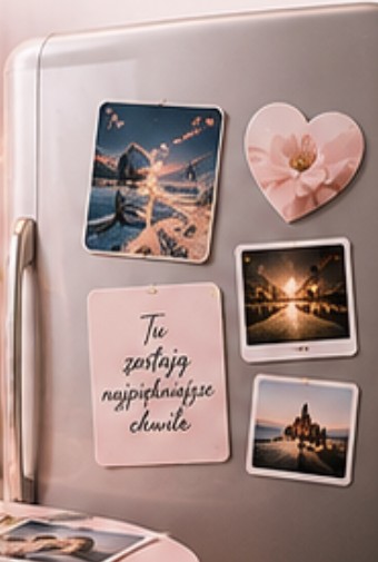 Wizytówki i fotomagnesy na lodówce